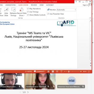 Training “MS Teams and VIC” at the Lviv Polytechnic National University